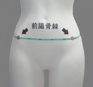 「腰囲」の測り方
